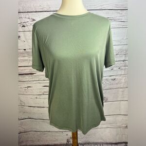Koral Green Short Sleeve Athletic Top